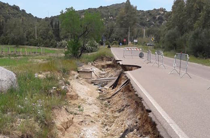 CASTIADAS, Strade danneggiate dall’alluvione, parte la diffida del Comune alla Provincia