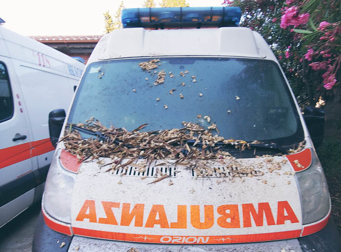 LA LETTERA. Ambulanze ed auto abbandonate da mesi al San Marcellino, un’immagine di degrado