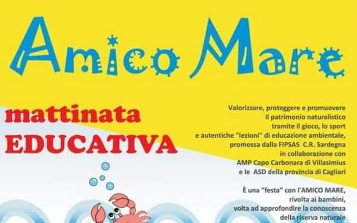 VILLASIMIUS, Il 6 luglio una mattinata educativa dedicata al mare