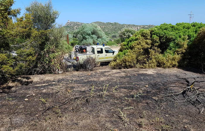 VILLASIMIUS, Incendio in località Su Strintu, danni limitati
