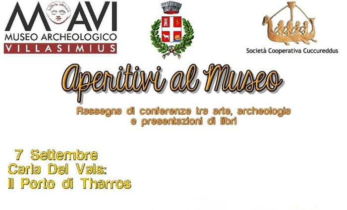 VILLASIMIUS, Aperitivi al Museo, tre appuntamenti per il mese di settembre