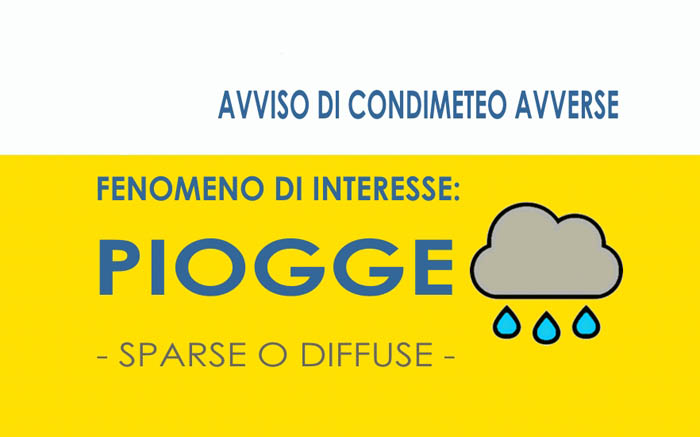 SARRABUS, Previste e piogge e temporali da questo pomeriggio, proclamata l’allerta gialla