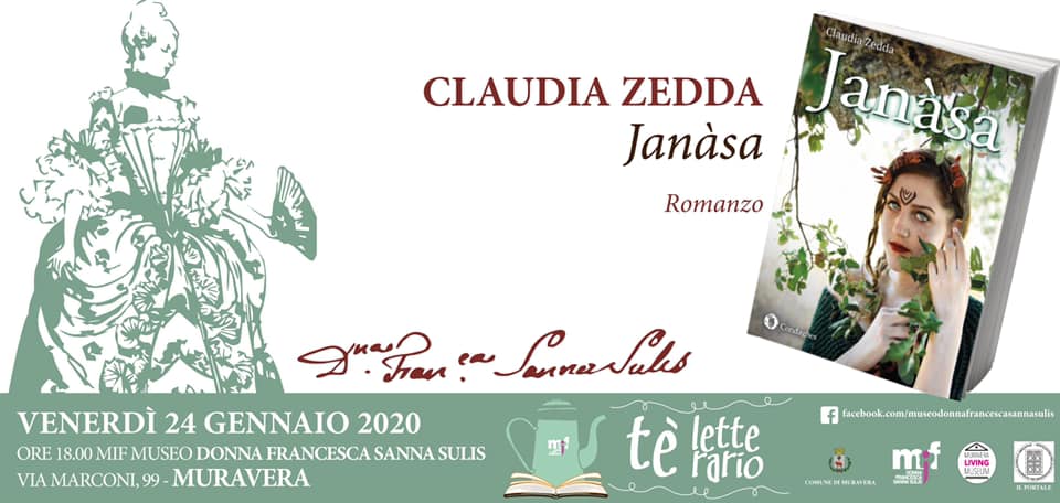 MURAVERA, Domani, 24 gennaio, la presentazione del libro Janàsa di Claudia Zedda