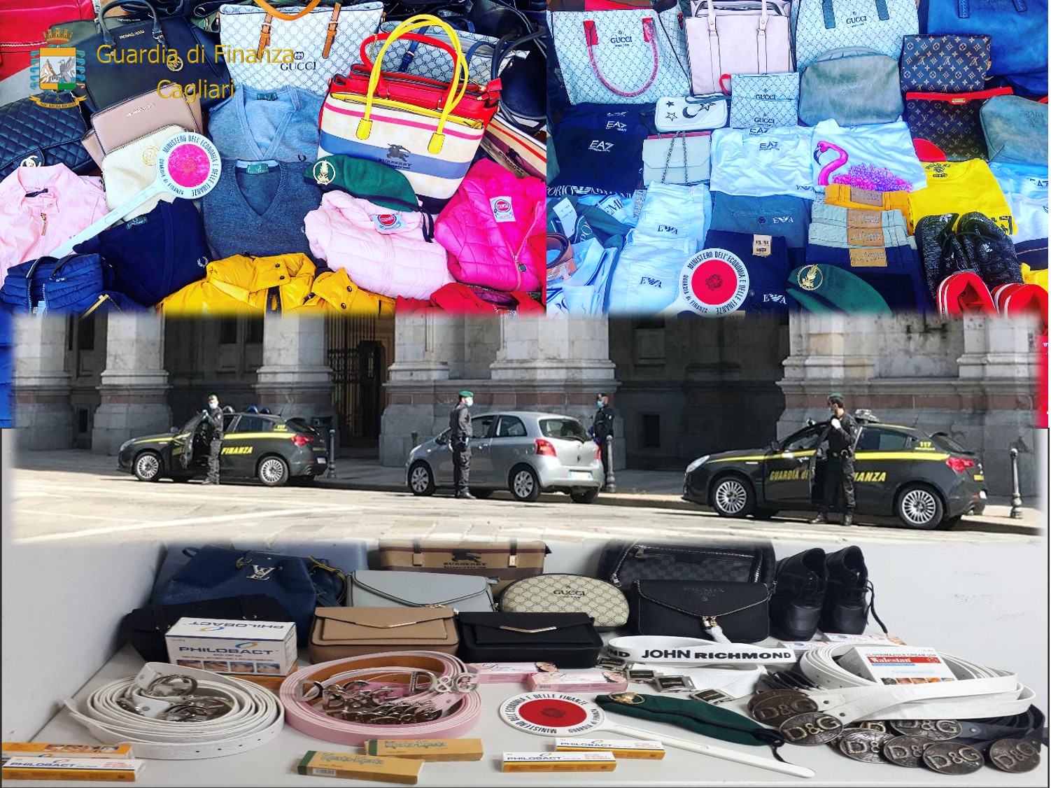 VILLASIMIUS, Operazione anticontraffazione della Guardia di Finanza: un arresto e 138 capi falsi sequestrati