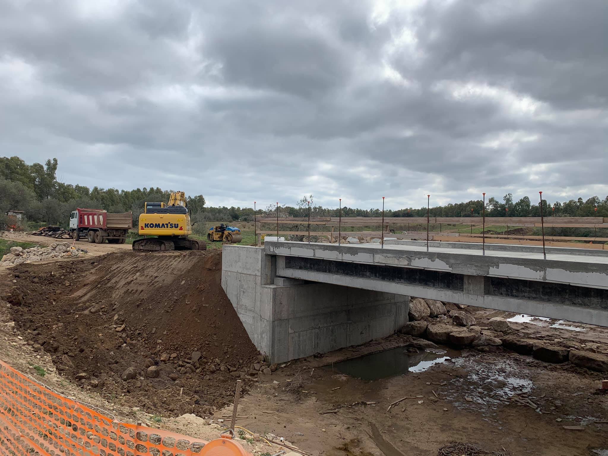 CASTIADAS, Lavori in corso sul ponte riu Pranu Gruttas e sul viadotto della provinciale 20