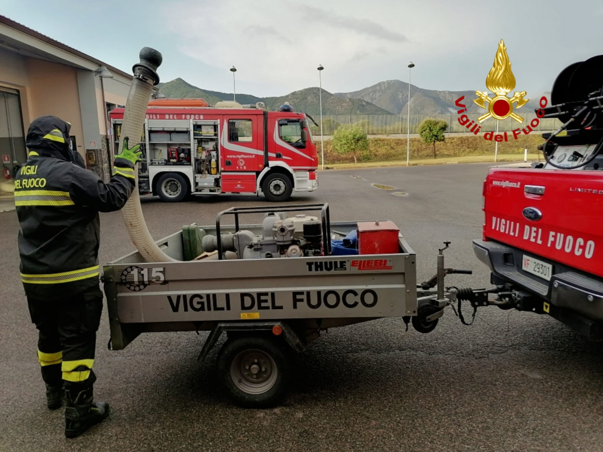 SARRABUS, Disagi per il maltempo, a Costa Rei allagate alcune villette