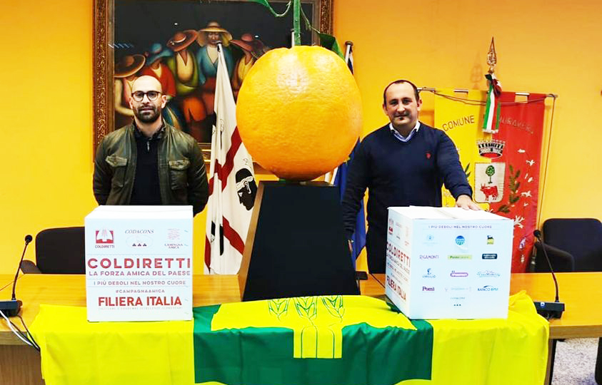 MURAVERA, Dalla Coldiretti prodotti alimentari per le famiglie del paese in difficoltà