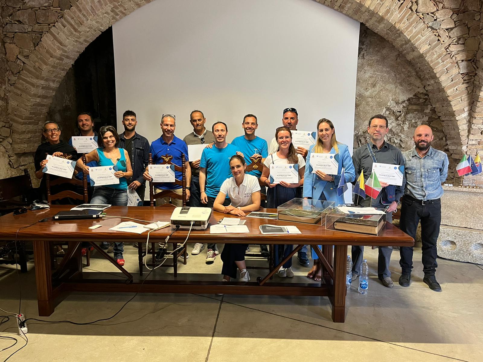 VILLASIMIUS, Si conclude il Blue Camp: operatori turistici promossi sui temi dell’ambiente