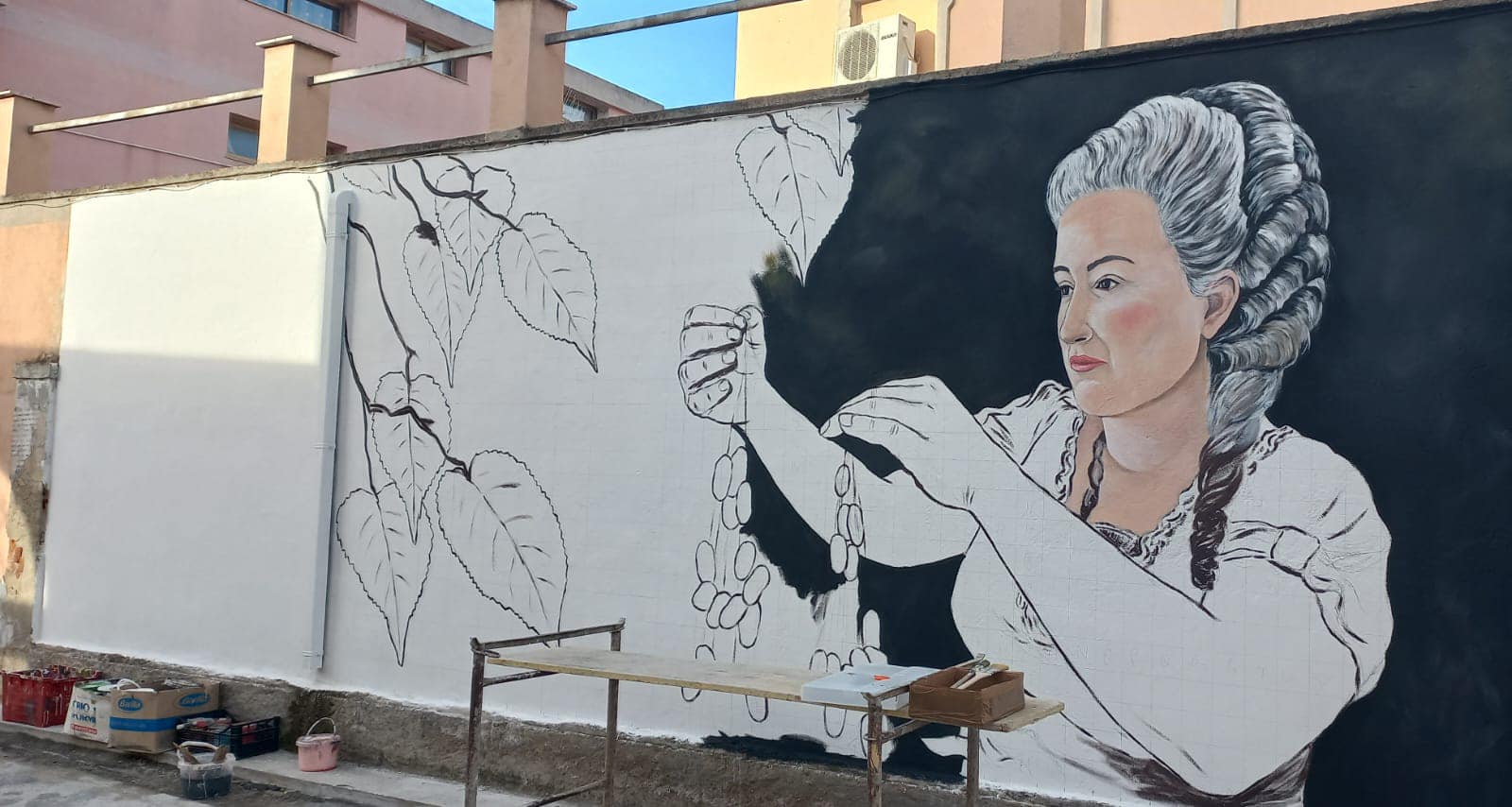 MURAVERA, Dall’artista Stefano Pani un murale dedicato a Francesca Sanna Sulis