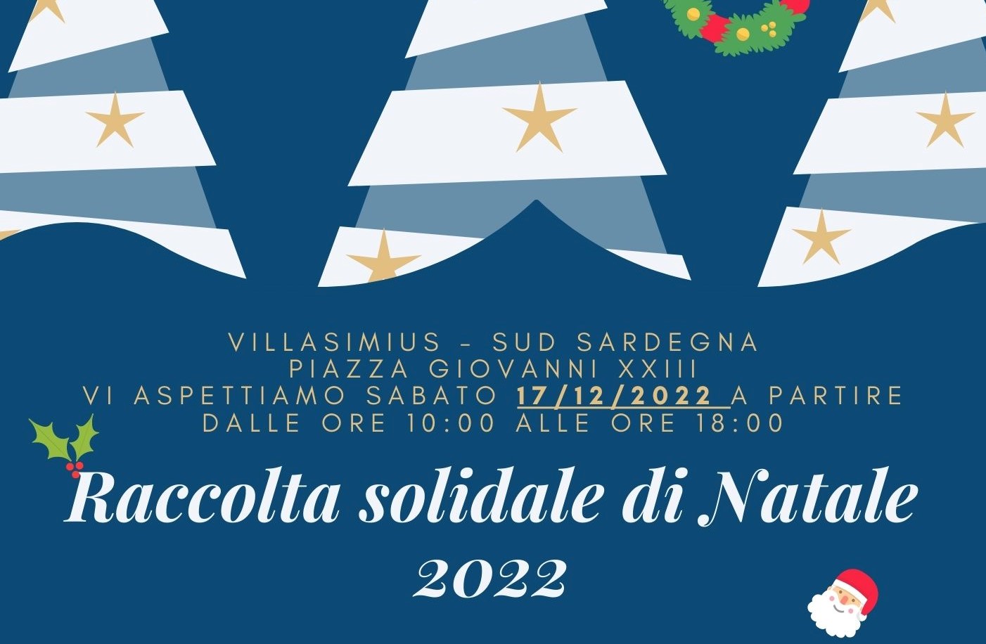 VILLASIMIUS, Il Comune promuove la raccolta solidale natalizia