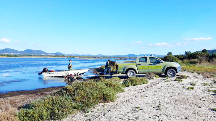 MURAVERA, Strumenti per la pesca di frodo sequestrati alla foce del rio Picocca