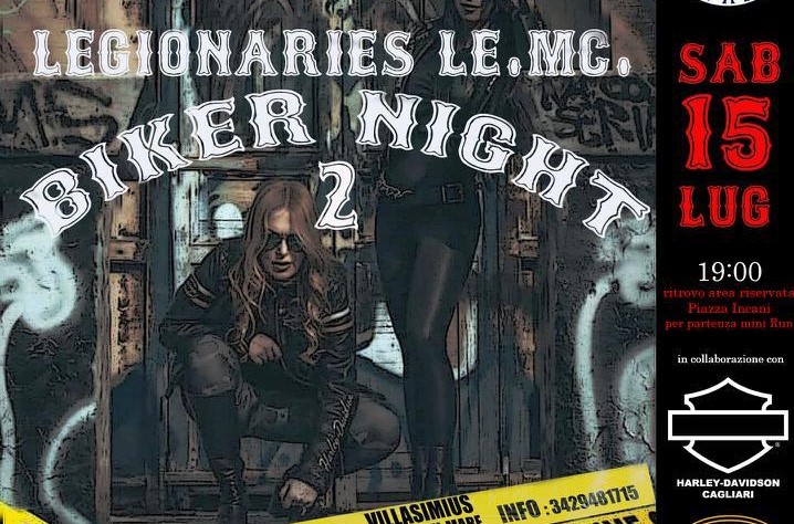 VILLASIMIUS, Moto da sogno e rock protagonisti di Bikernight in piazza Hack