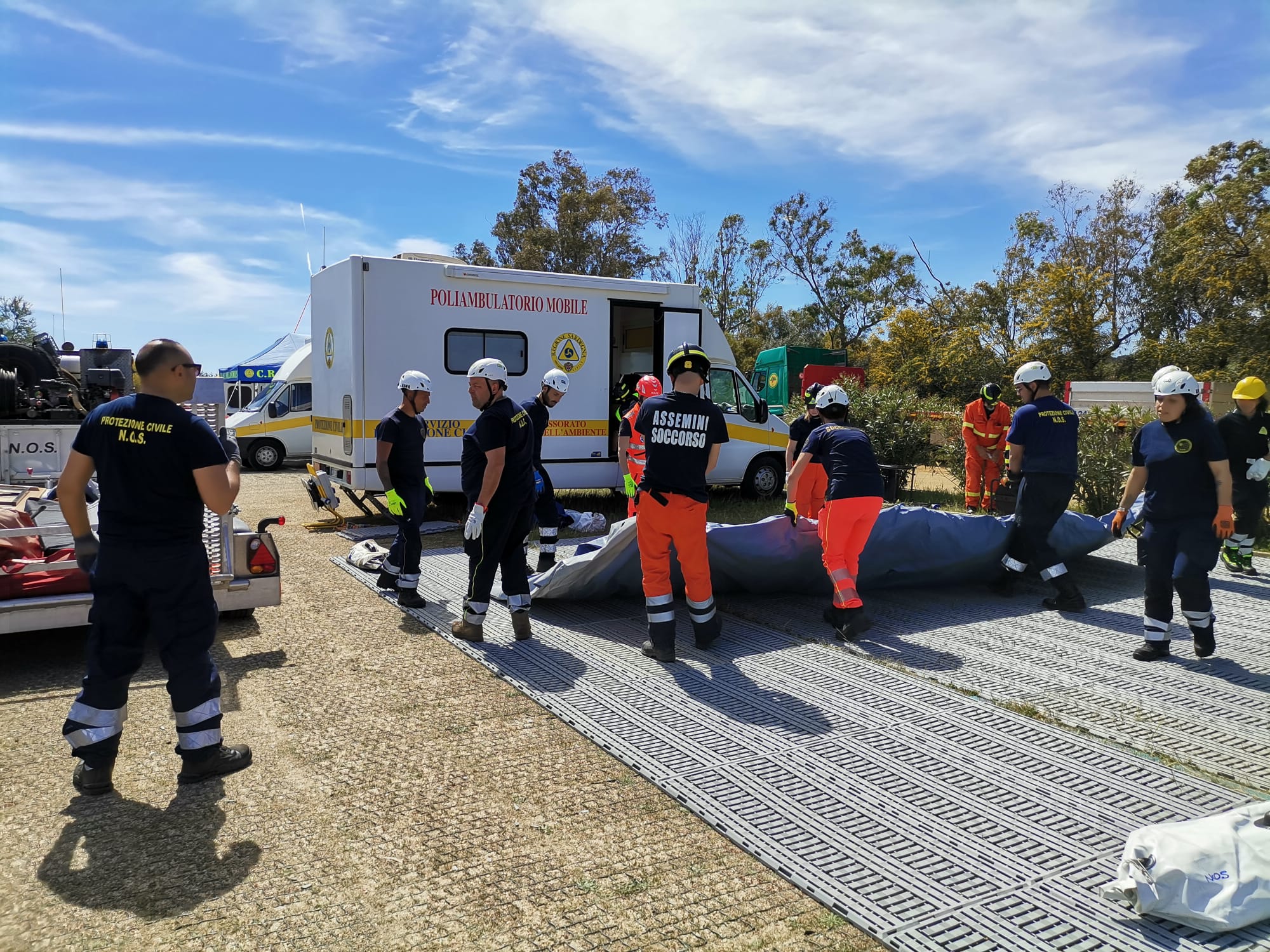 VILLASIMIUS, Successo per esercitazione di Protezione Civile “Stangioni 2024”