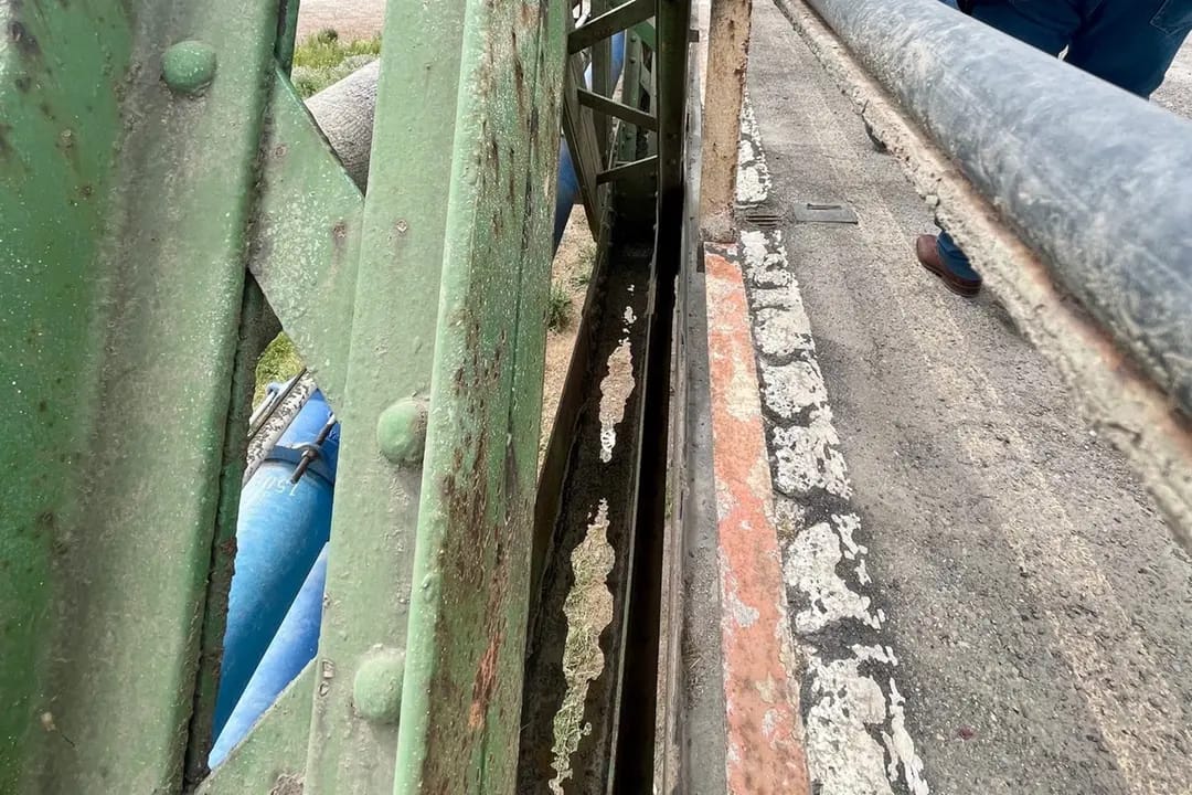 VILLAPUTZU, Ponte sul Flumendosa, “Travi bucate per via della salsedine”