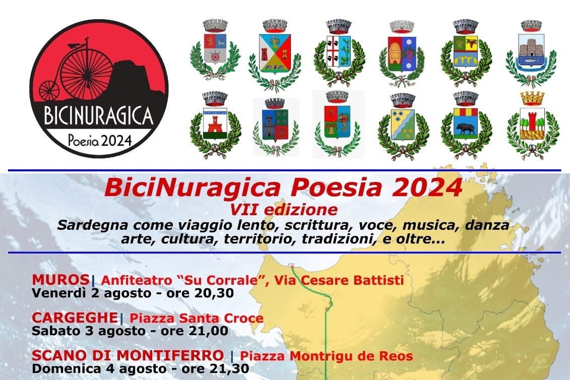 BALLAO, Lunedì 12 agosto, approda in paese l’undicesima tappa di “BiciNuragica Poesia”