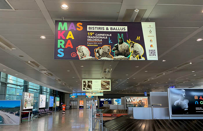 MURAVERA, Il Comune promuove il territorio e i suoi eventi all’aeroporto di Cagliari