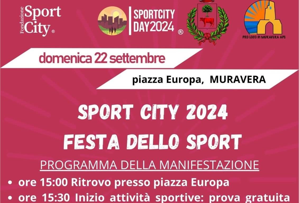 MURAVERA, Domenica 22 settembre approda in piazza Europa Sport City 2024