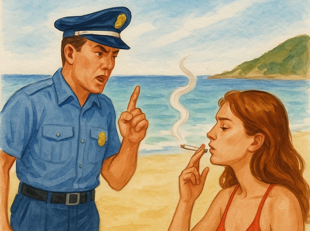 VILLASIMIUS, Scatta il divieto di fumo in spiaggia, sanzioni fino a 500 euro
