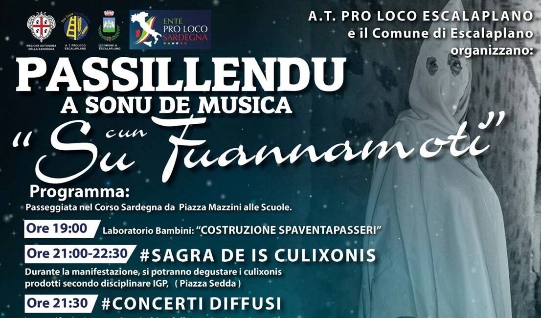 ESCALAPLANO, Festeggiamenti a suono di musica e tradizione con “Su Fuannamoti” il 31 luglio