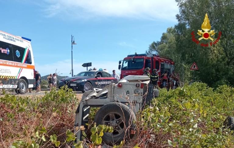 CASTIADAS, Incidente stradale sulla provinciale 18, grave un 49 enne di San Priamo