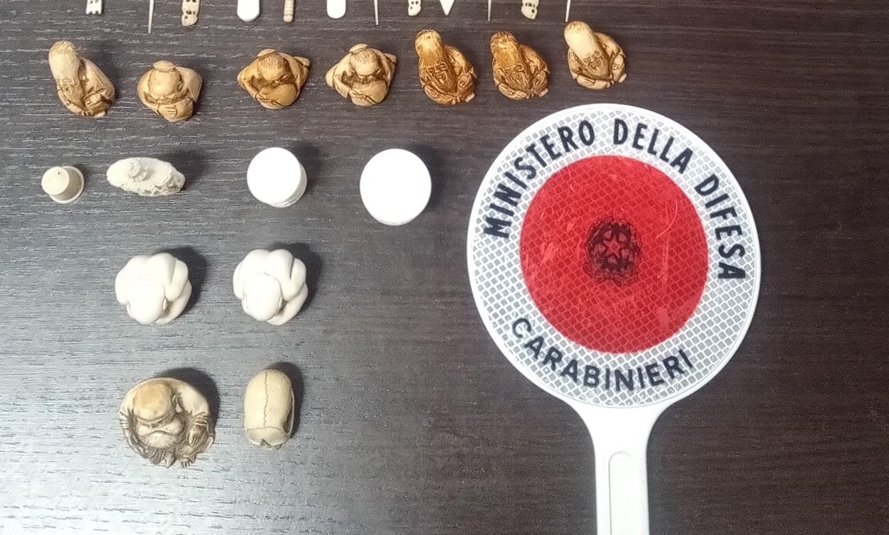 MURAVERA, sequestrate opere in avorio messe in vendita senza documentazione: una donna denunciata