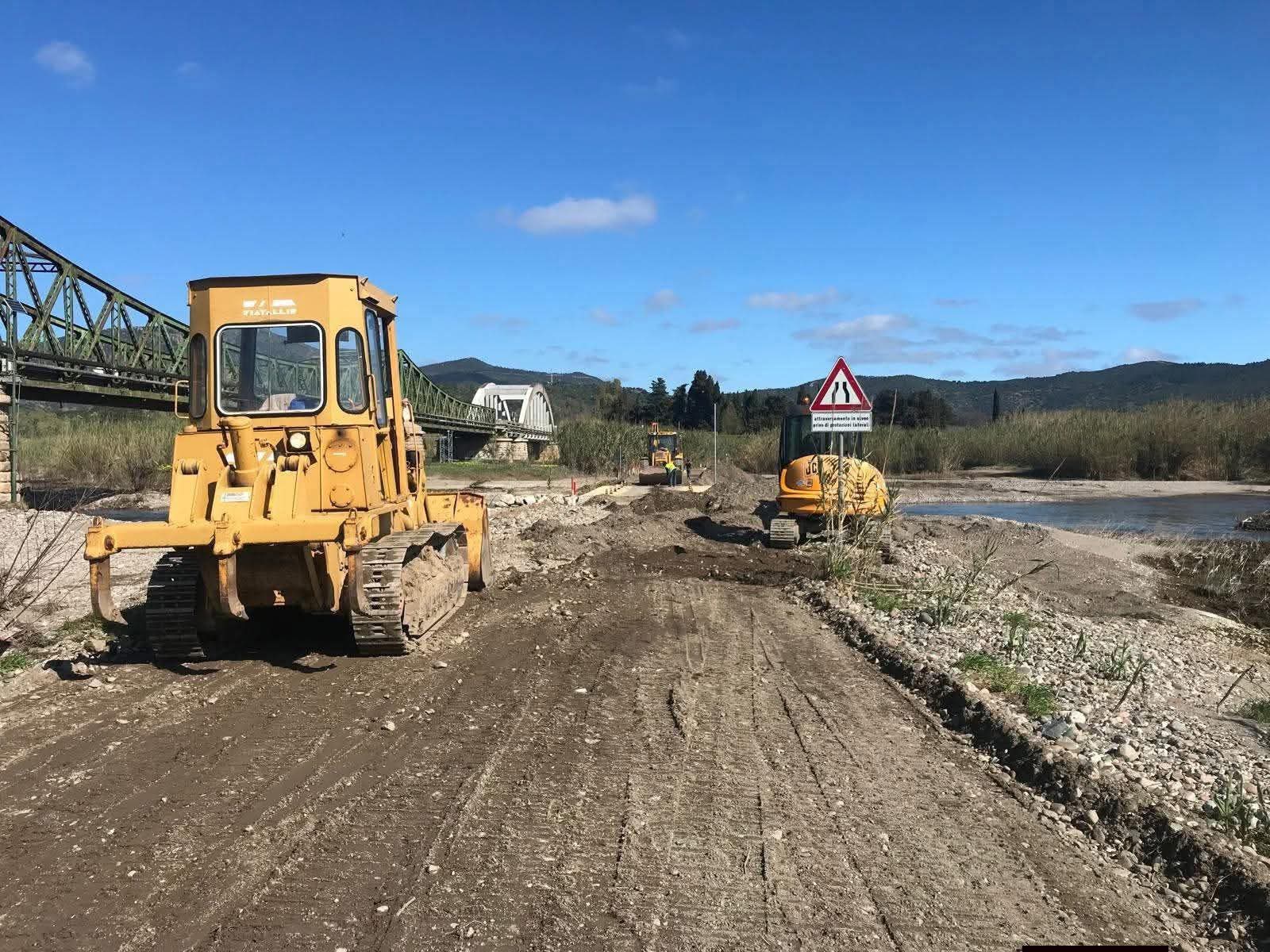 VILLAPUTZU, Lavori in corso al guado sul Flumendosa, attivo percorso parallelo