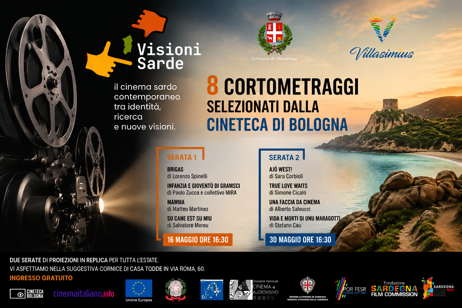 VILLASIMIUS, Il cinema isolano contemporaneo in scena con “Visioni Sarde”