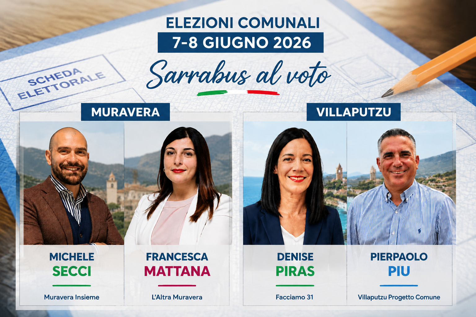 SARRABUS, Amministrative: oltre 8.900 elettori al voto tra Muravera e Villaputzu per eleggere i nuovi sindaci