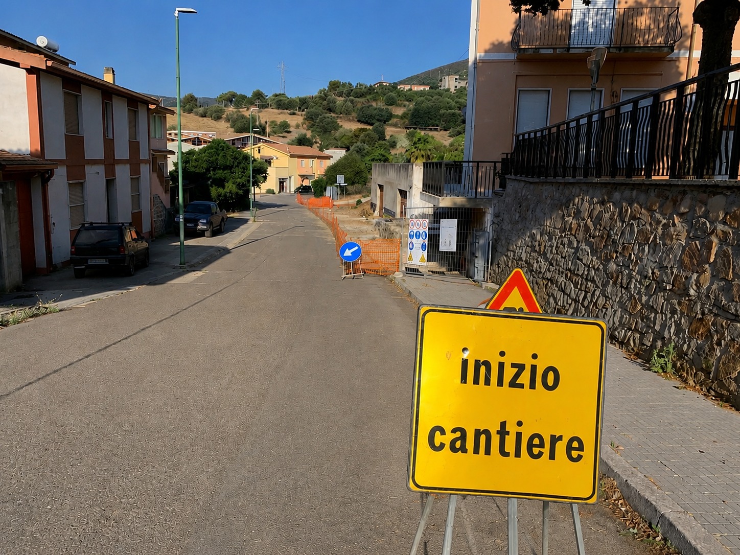 SAN NICOLO’ GERREI, Parte la riqualificazione dei marciapiedi di via Roma