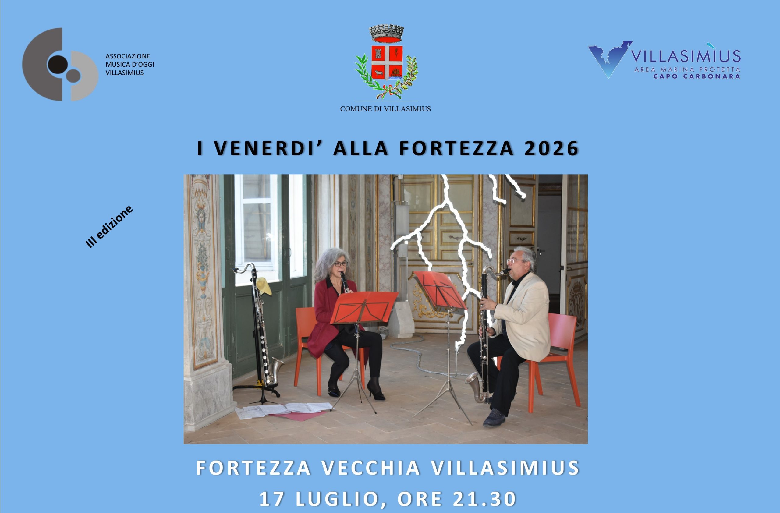 VILLASIMIUS, Alla Fortezza la musica del Duo Namasté