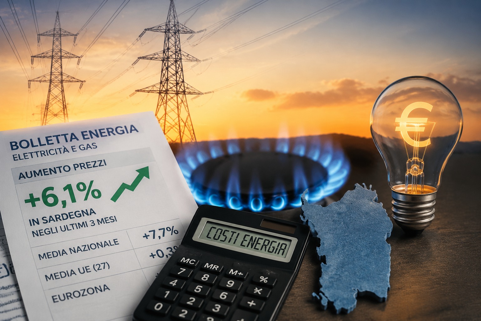 ENERGIA, Confartigianato, in Sardegna costi cresciuti del +6,1 per cento in tre mesi per crisi Hormuz