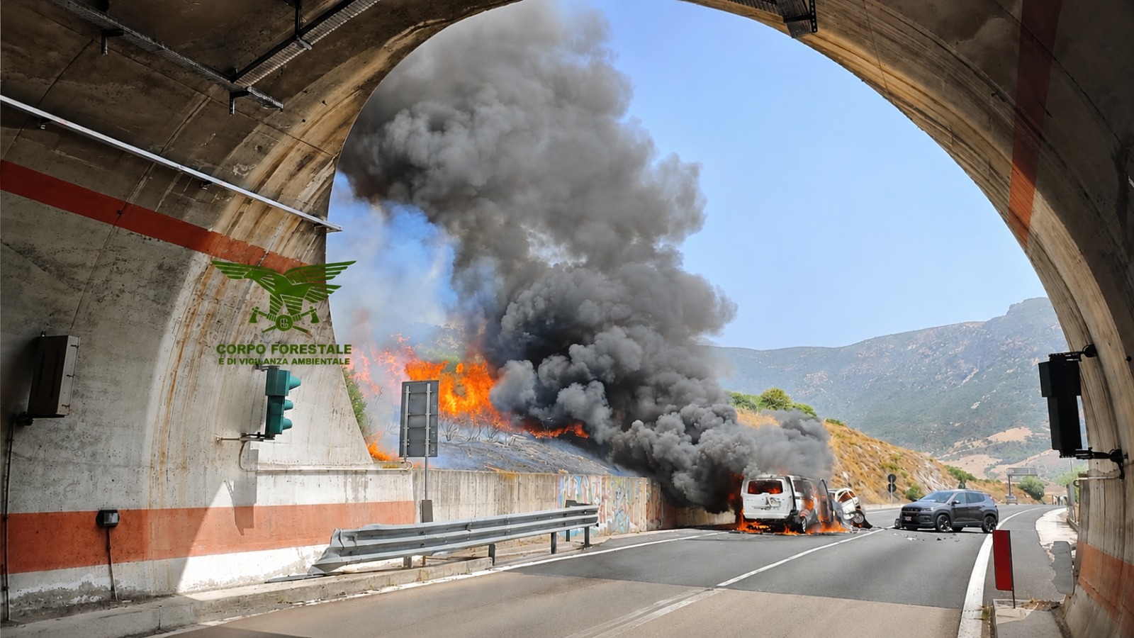 SOLANAS, Scontro frontale sulla nuova statale 125, 5 feriti in codice rosso