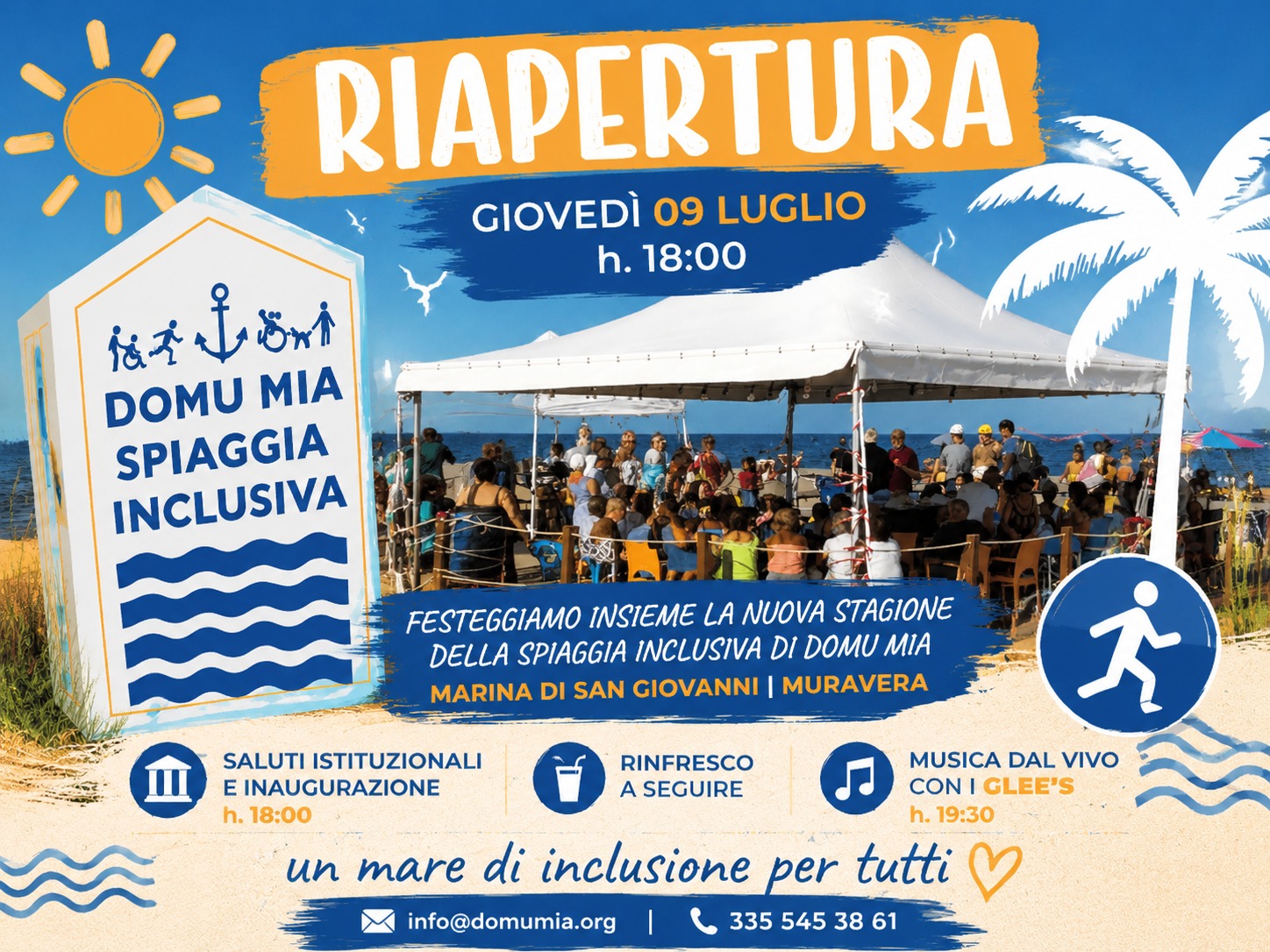 MURAVERA, A San Giovanni riapre la spiaggia inclusiva: “solidarietà e accessibilità al centro della nuova estate”
