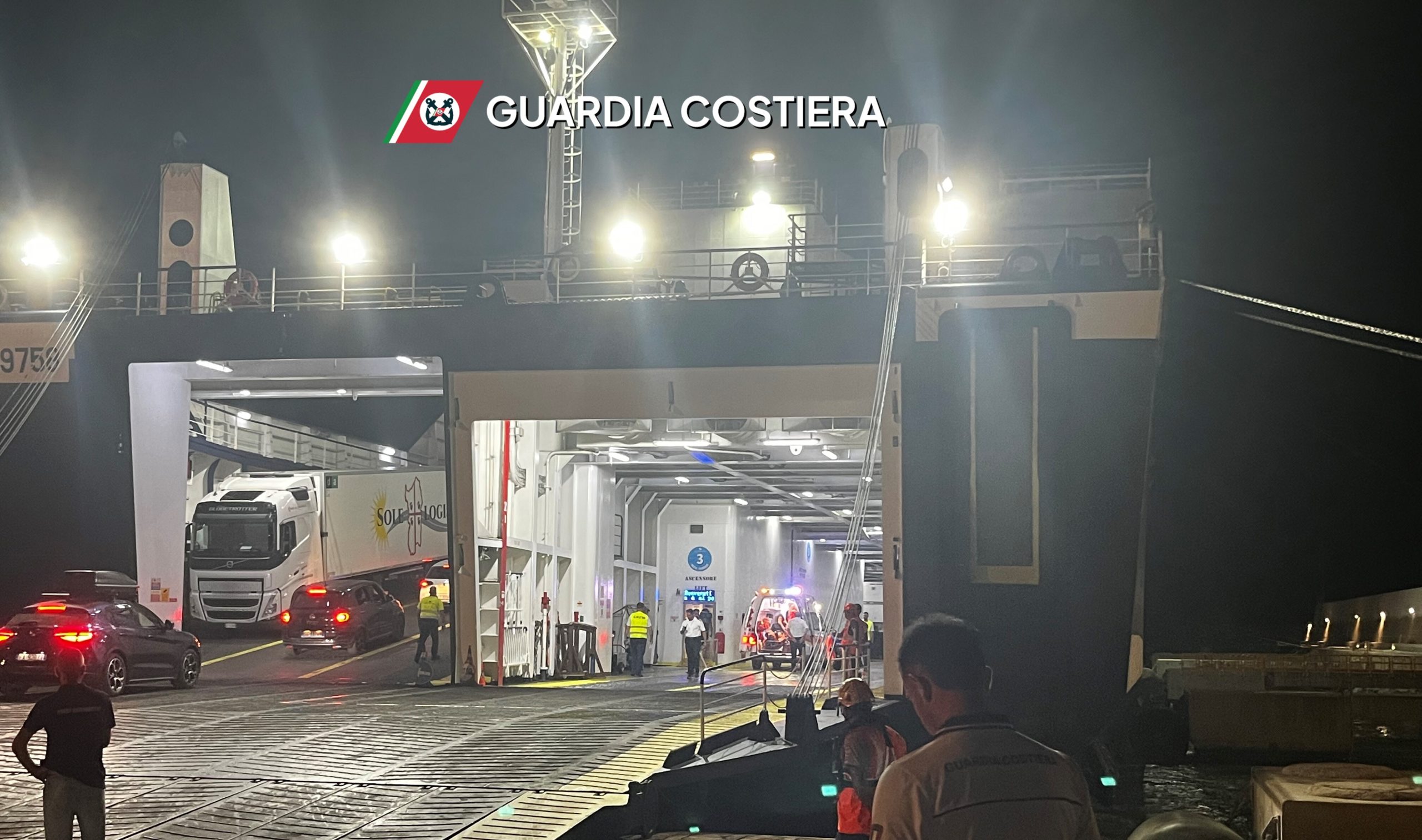 SARRABUS, Malore su traghetto Cagliari-Civitavecchia, Guardia Costiera soccorre 20 enne