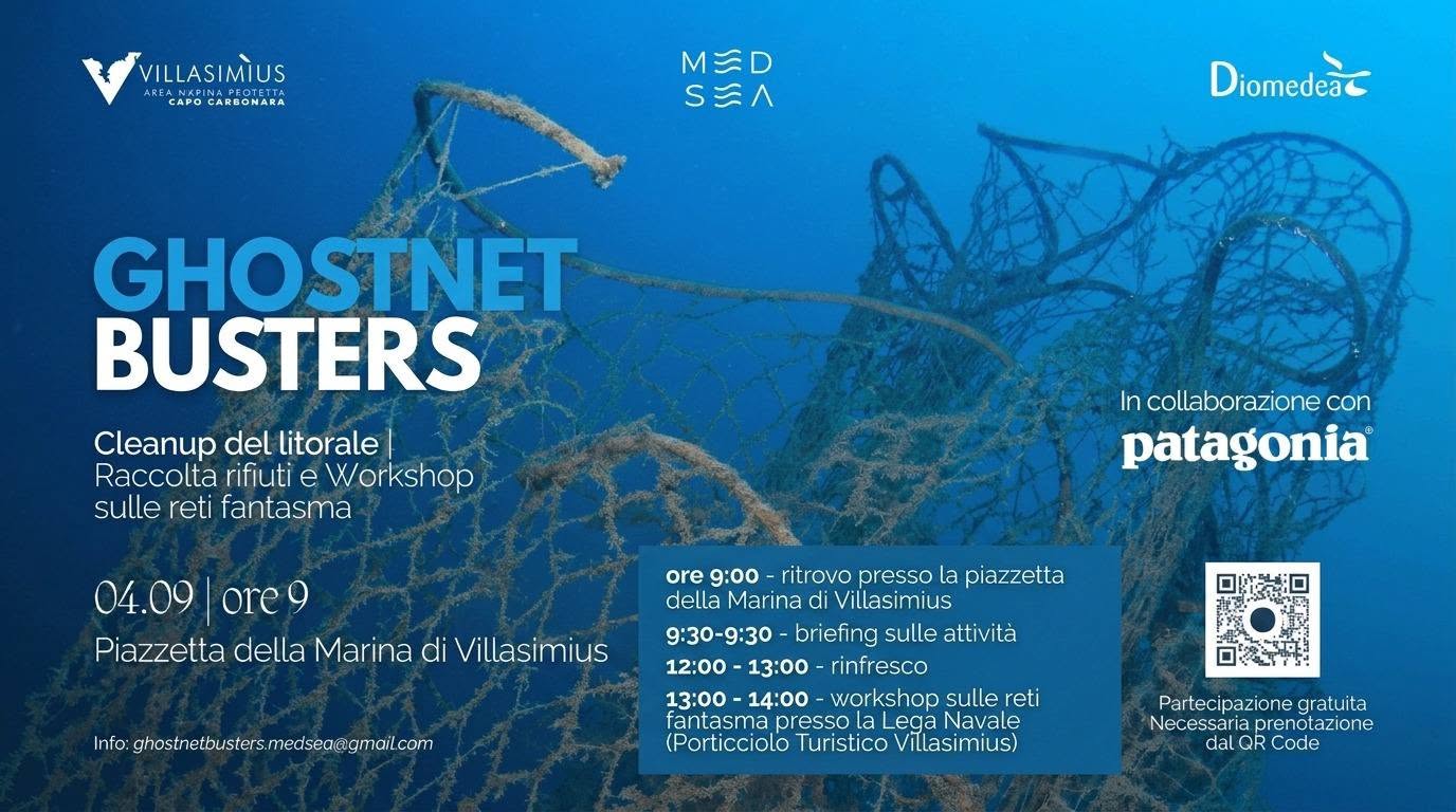 VILLASIMIUS, Caccia alle reti da pesca fantasma, il 4 settembre intervento a Capo Carbonara