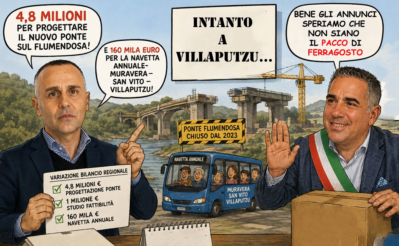 VILLAPUTZU, Ponte (nuovo) e navetta tutto l’anno, la “guerra” degli annunci scalda le tifoserie