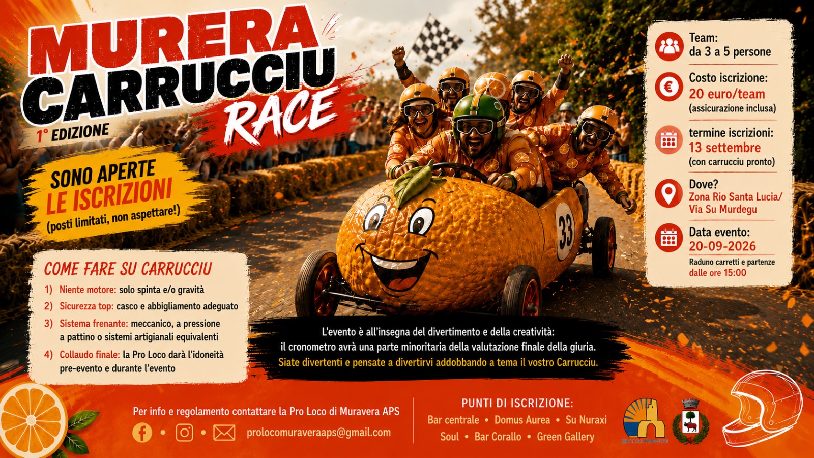 MURAVERA, Fantasia e divertimento sui “Carruccius”: a settembre la prima gara