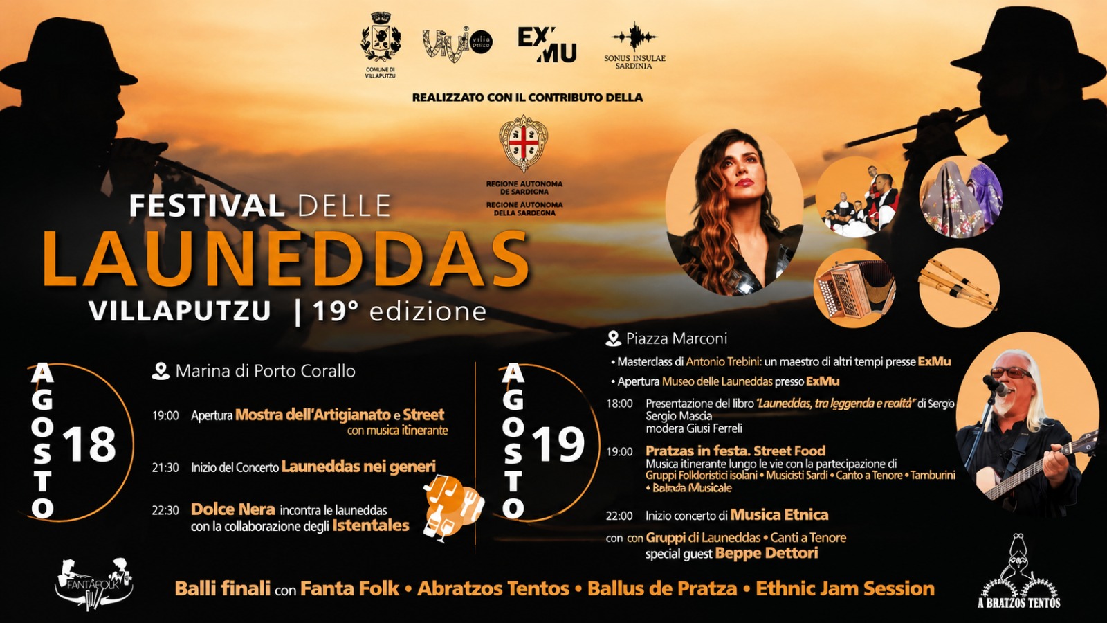 VILLAPUTZU, Torna il Festival delle Launeddas, il 18 e 19 agosto 2 giorni di musica e tradizione