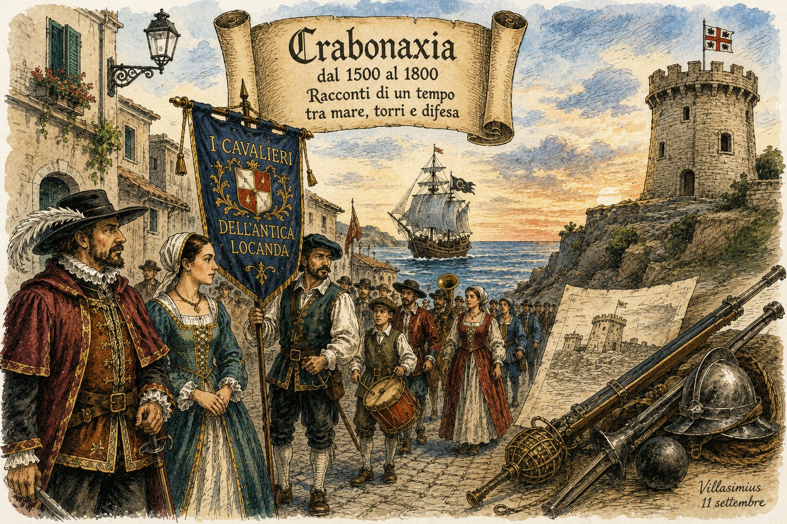 VILLASIMIUS, Cavalieri e armi d’epoca: un viaggio nella Crabonaxia dei secoli passati